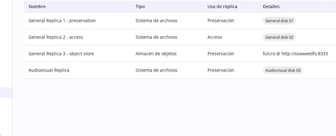 Configuración de volúmenes y plan de almacenamiento en FULCRO^MD